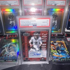 2020 Panini Honors - 2004 Honors Rookies Jalen Hurts #5 Red Auto /10 (RC)