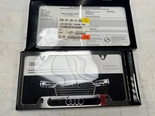 New Genuine Audi Rings License Plate Frame Zaw-071-801-h-dx9 New Genuine Audi Rings License Plate Frame Zaw-071-801-h-dx9