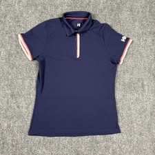 Helley Hansen Polo Shirt Women Medium Navy Bl...