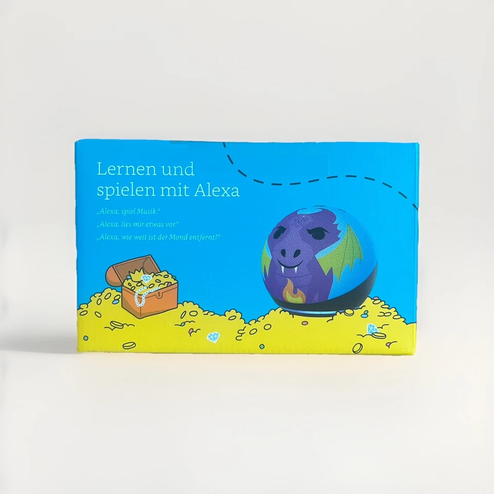 Echo Dot Kids (Neuste Generation) 5. Gen Smart Lautsprecher - Drachendesign NEU
