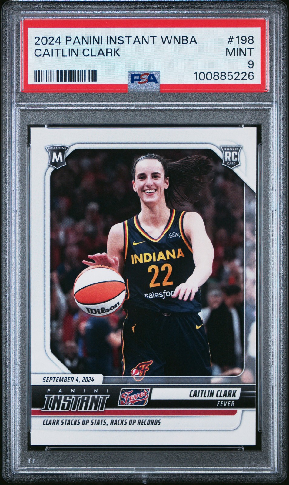 2024 PANINI INSTANT WNBA #198 CAITLIN CLARK PSA 9