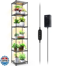 Barrina CX83 Plant Stand with Grow Lights, 6-Tier Plant Shelf wit