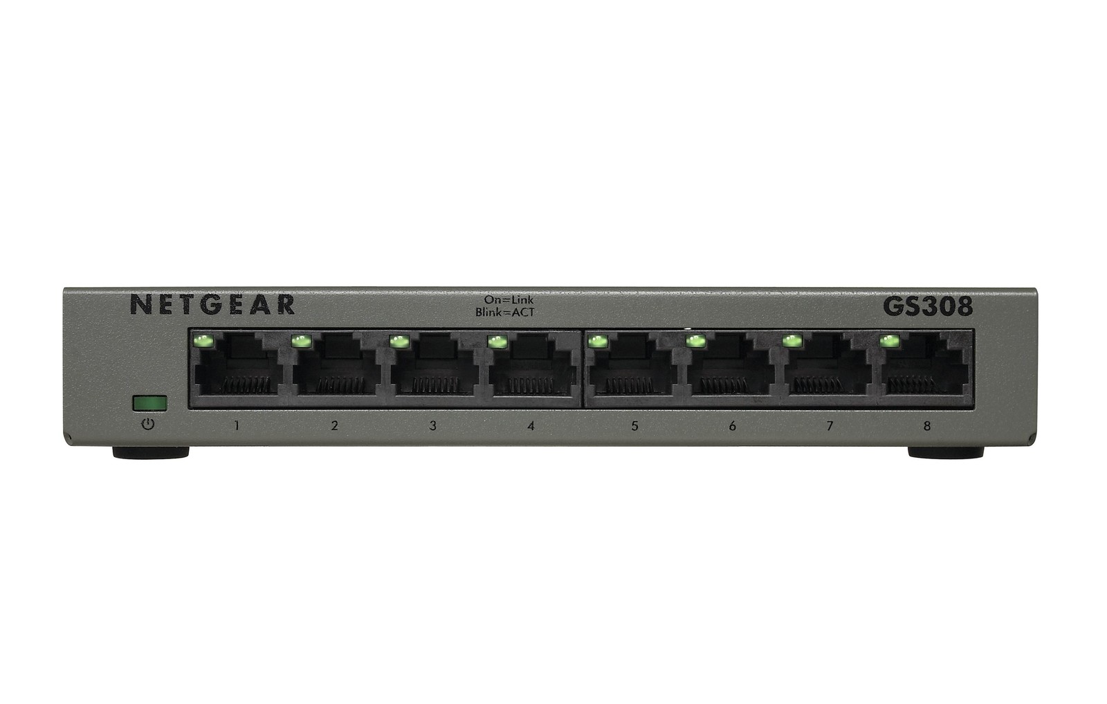 Switch Professionale NETGEAR 8 Porte Gigabit per Ufficio GS308