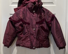 F.W. Fischer Vintage Winter Kids Coat Size 10/12 Made In India
