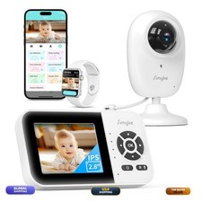 Simyke Smart Video Baby Monitor,2.8" Display  1080p Camera,WiFi/No WiFi