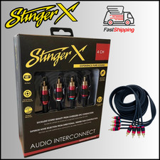Stinger XI2417 / X2 SERIES - 4 CHANNEL RCA INTERCONNECT CABLES - 17 FT  NEW 