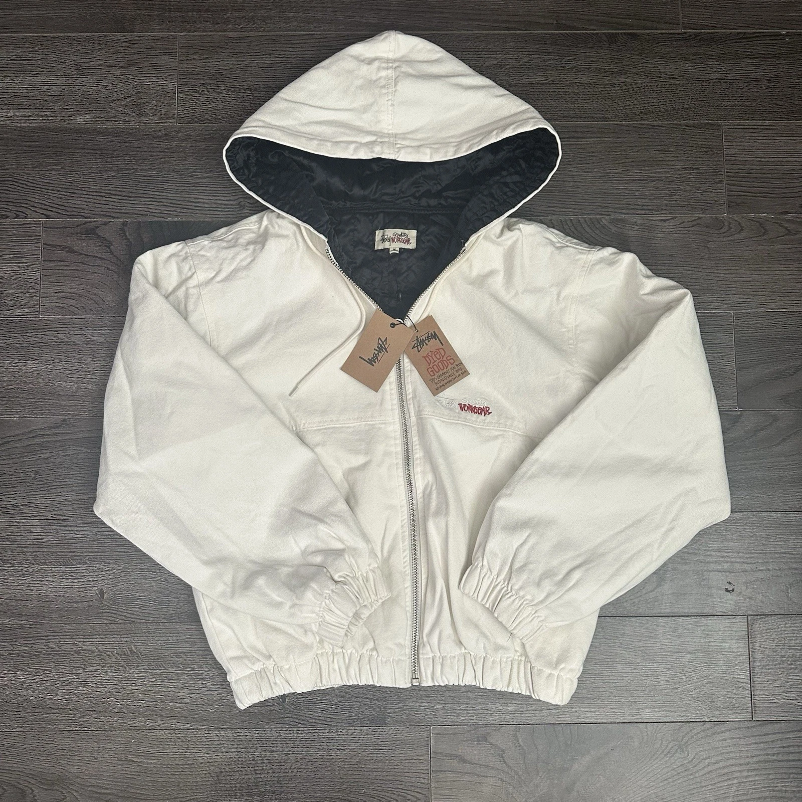Stussy Insulated Work Jacket Canvas Bone/Cream Color, NWT Size Medium
Opens in a new window or tab
