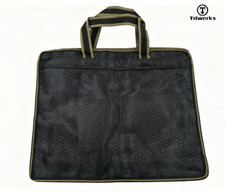 Triworks Men's Black Mesh Design Business Briefcases with Multiple Pockets