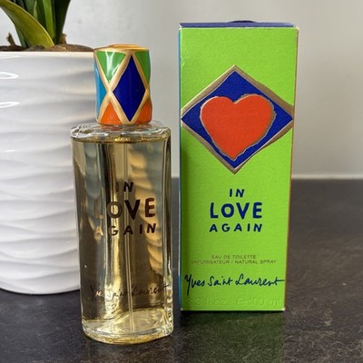 NEW Yves Saint Laurent In Love Again EDT 3.3oz Spray Perfume BOTH Caps