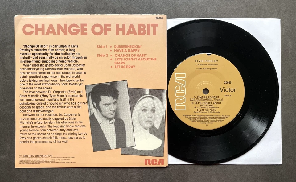 EP Elvis Presley - Change Of Habit - RCA Australia - Bild 2 von 2