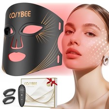 COSYBEE Red Light Therapy Mask for Face, 8 Light Modes Rechargeable LED Face Lig