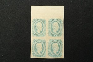NobleSpirit (TSS) Confederate States CSA #11 10c Davis Mint Block of 4 = $85 CV