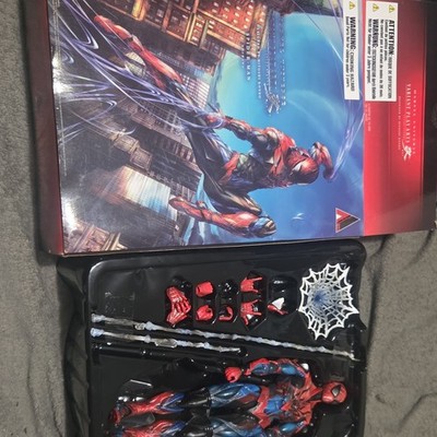 Square Enix Variant Play Arts Kai Spider-Man Action Figure, Web, Extra Hands