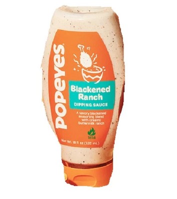 New Official Popeyes Blackened Ranch Buttermilk Dipping Sauce Bottle 18 FL OZ