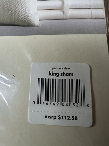 BARBARA BARRY PÁTINA-ROCÍO 2 PIEZAS KING SHAMS NUEVO EN CAJA - Imagen 3 de 4