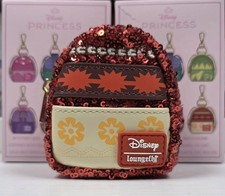 Moana Loungefly Disney Princesa Lentejuelas Misterio Mini Mochila Llavero Dije