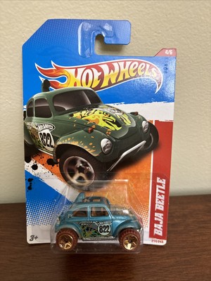 2011 Hot Wheels Thrill Racers:Jungle #4/6, Baja Beetle, Teal, Collector #214/244
