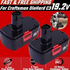 Pack for Craftsman 19.2 Volt 11375 Battery C3 DieHard 130279005 11376 130279003