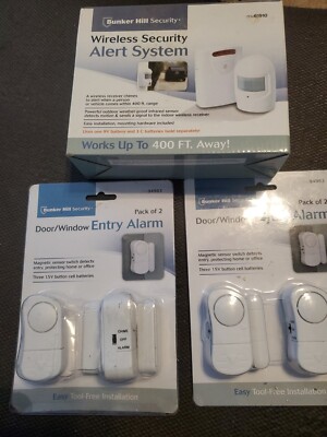Bunker Hill Wireless Security Alert System,door/ Window Entry Alarm