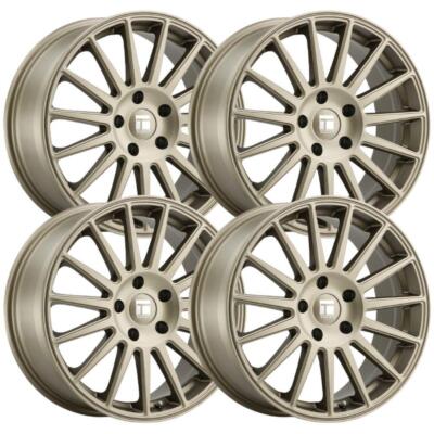 (Set-4) Touren TR92 20x10.5 5x114.3 35mm Matte Gold Wheels Rims 20 Inch