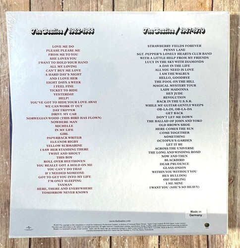 ***NEW*** THE BEATLES 1962-1966 / 1967-1970 — 6LP RED/BLUE COLORED VINYL BOX SET - Picture 2 of 6