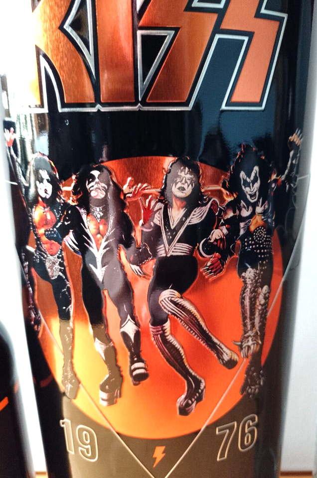 KISS destroyer beer tin , empty bottle ,cap and glass eBay