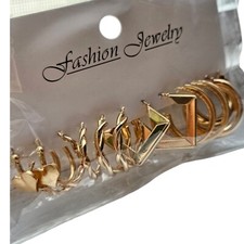6 Pairs Gold Earrings Set For Women Girls Multipack For Gift