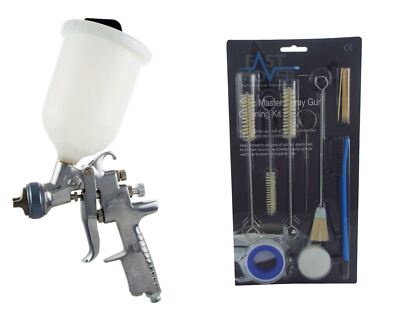 Anest Iwata AZ3 HTE2 1.5mm Gravity Spray Gun + Akulon Cup & Gun Cleaning Kit