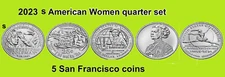 2023 S American Women Quarter 5 Coin Set - ON HAND - UNC