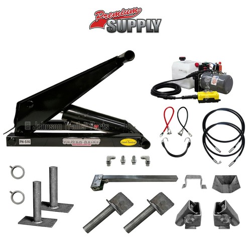 8 Ton (16,000 lb) Dump Trailer Hydraulic Scissor Hoist Kit PH516