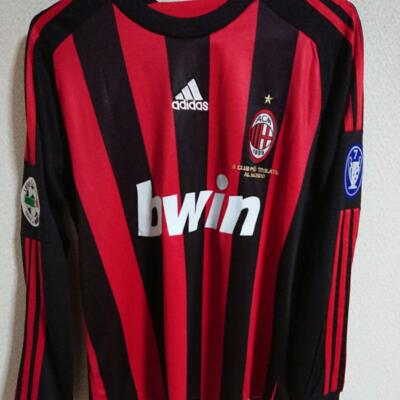Adidas AC Milan Beckham Jersey Soccer Long Sleeve Shirt 08/09 #32