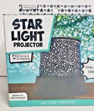 Star Light Projector Battery Or USB-Powered Brand New