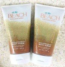 2 Bath  Body Works AT THE BEACH Exfoliating Body Scrub 6.6oz LOT/SET of 2