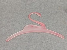 Vintage Pink Petty Swan Neck Baby Children Child Girls Clothes Hanger  VGC