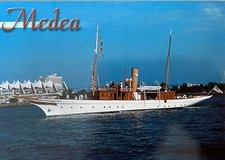 Carte postale STEAM YACHT MEDEA - construit en 1904 - Musée maritime de San Diego