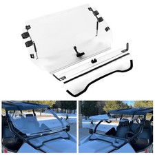 2-IN-1 Flip Front Windshield Scratch Resistant For Arctic Cat Wildcat 4 1000