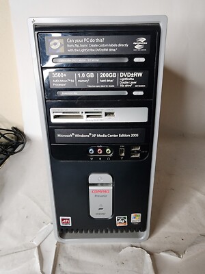 Vintage Compaq Presario SR1000-SR1830NX AMD Athlon 64 3500+ 2.2GHz 3GB Ram No Hd