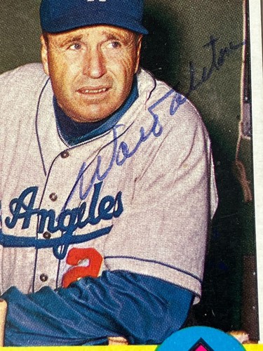 Authentic WALT ALSTON Autographed 1963 Topps - Los Angeles Dodgers - Picture 2 of 3