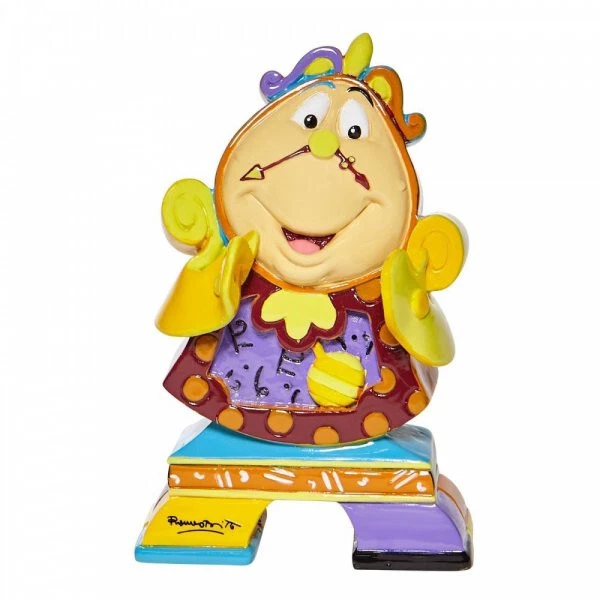 Romero Britto 6008530 - Die Schöne und das Biest - Figur Cogsworth mini - NEU - Bild 1 von 1