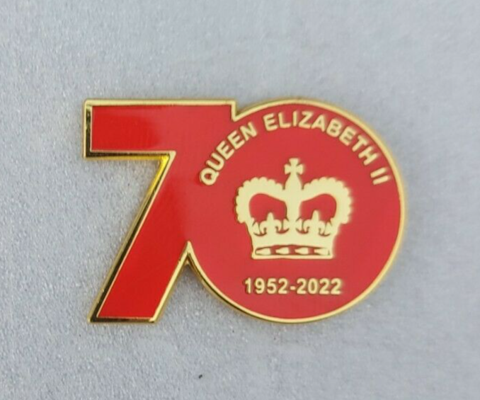 Queen Platinum Jubilee Enamel Metal Pin Badge Party Gb Union Jack 2022 IL - Foto 7