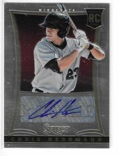 2013 PANINI-SELECT CHRIS HERRMANN AUTO RC #199 MINNESOTA TWINS 519/750