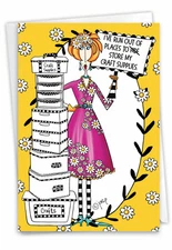 1 Funny Birthday Card with Envelope - Craft Supplies C3665BDG