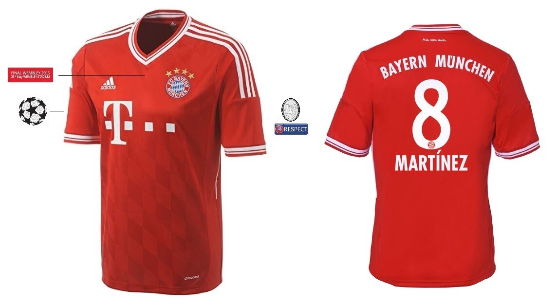 Trikot Adidas FC Bayern Champions League Finale Wembley 2013