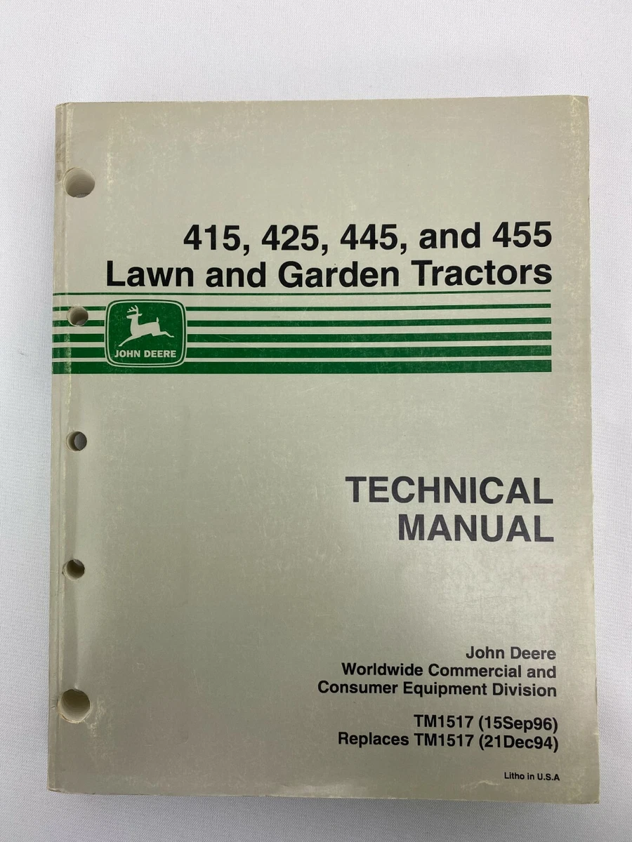 John deere 445 online technical manual