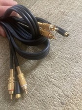 12ft High Performance Digital Stereo Audio 2-RCA S-ViDeo Cables Combo Gold