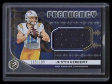2020 Panini Elements Frequency Materials 3 Justin Herbert Rookie Jersey 165/199