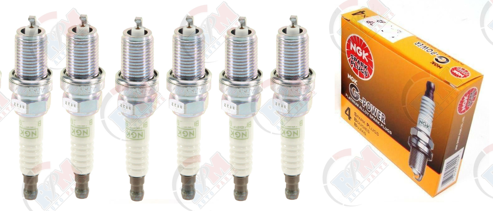 NGK PLATINUM Spark Plugs Set of 6 2001-2008 for Mazda Tribute 3.0L V6