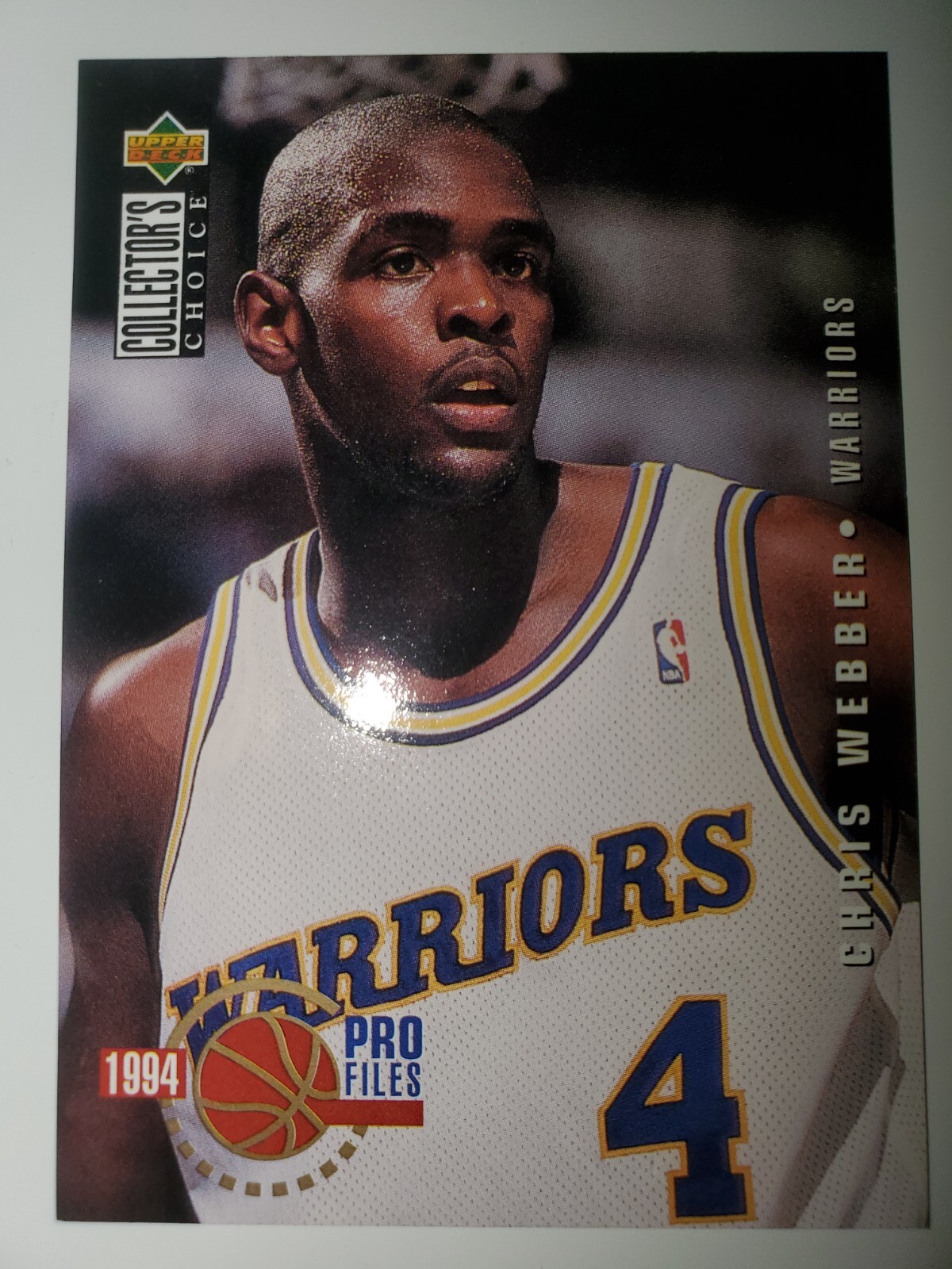 Chris Webber #200 Pro Files 1994-95 Collectors Choice SPANISH NBA Card NMM