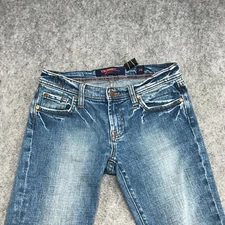 Vigoss USA Jeans Juniors Size 3 x 4 Premium Jeans Capri Crop Ramie Cotton Denim