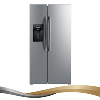 Wolkenstein KüHl- Gefrierkombination WSBS556NFICMEIX, Inox Design, 556 Liter Nut